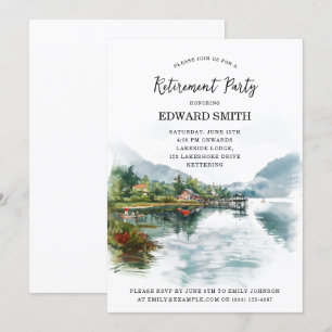 Fishing Retirement Party Invitation