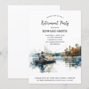 Fishing Retirement Party Invitation