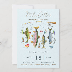 Fishing Retirement Party Invitation