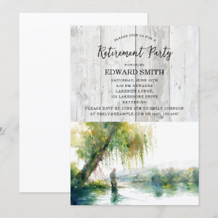 Fishing Retirement Party Invitation