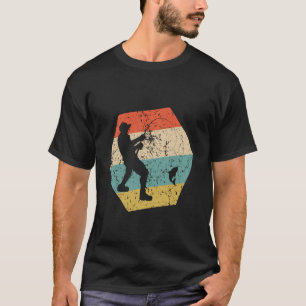 Fishing Retro Distressed Hexagon Fisherman Catchin T-Shirt