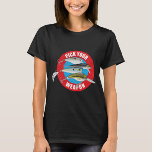 Fishing rod, angler, trout, rainbow trout T-Shirt