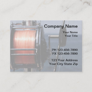 Fishing Rod Closeup Business Card
