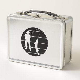 Fishing rod fishing fishing tournament metal lunch box
