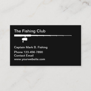 Fishing Rod Sports Club Business Card