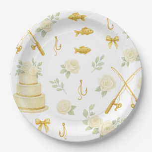 Fishing rod Weding themed for Fishing lovers  Paper Plate