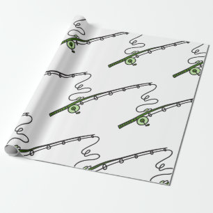 Fishing Rod Wrapping Paper
