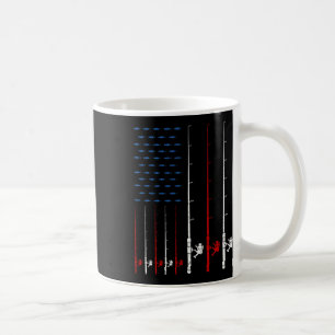 Fishing Rods American Flag Coffee Mug