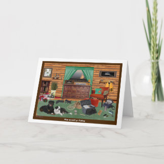 Fishing Room Birthday Card