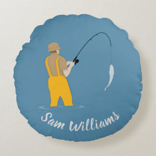 Fishing Round Cushion
