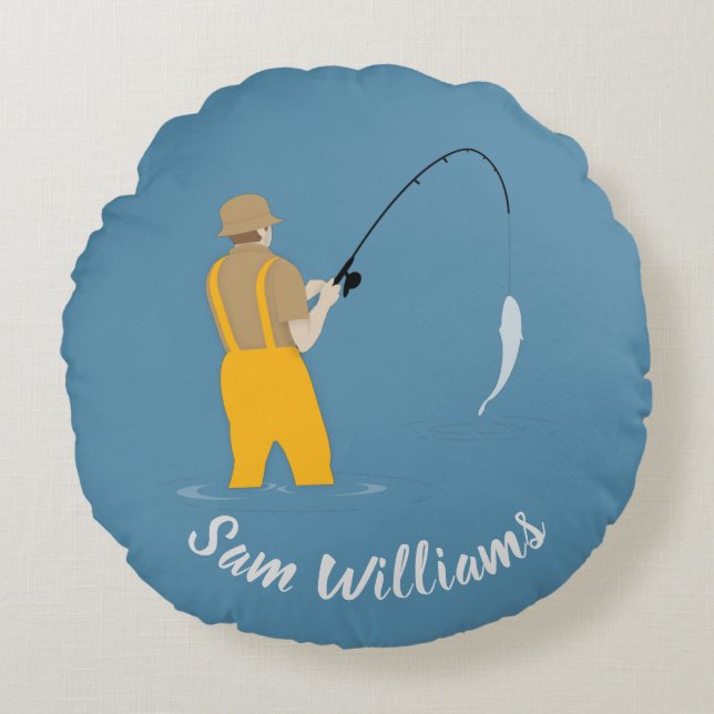Fishing Round Cushion (Front)