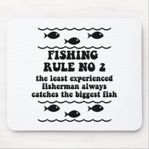 Fishing Rule No 2 Mouse Mat