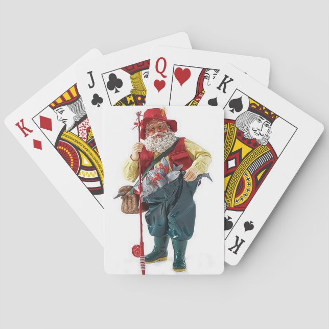 ***FISHING SANTA*** PLAYING CARDS (Back)