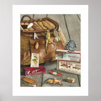 Fishing Satchel Poster