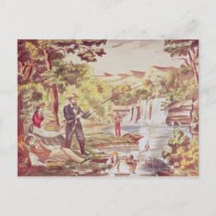 Fishing Scene Postcard