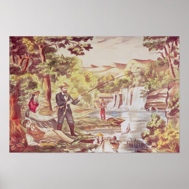 Fishing Scene Poster (Front)