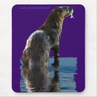 Fishing SEA OTTER Mousepads