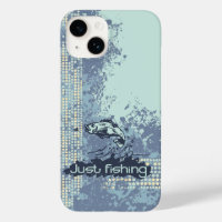 Fishing seascape blue green water splash