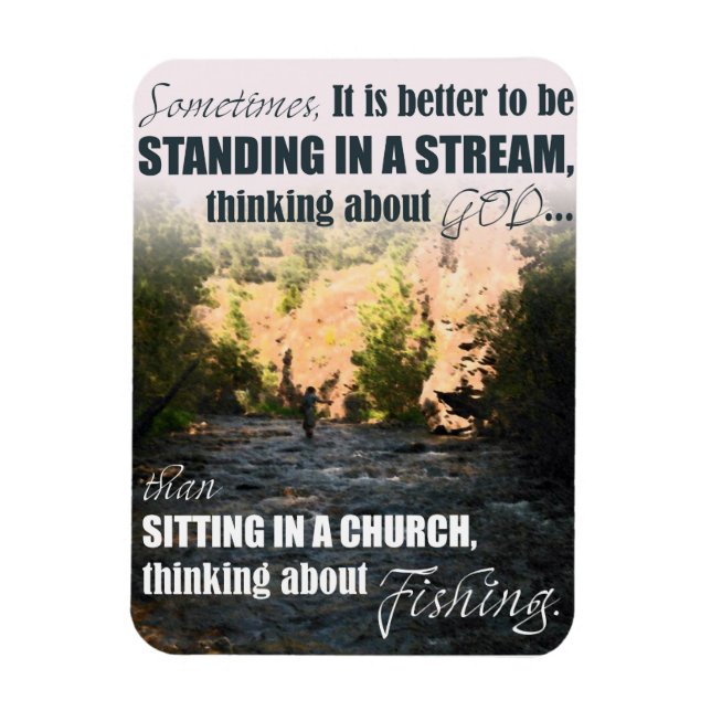 Fishing Sentiments magnet (Vertical)