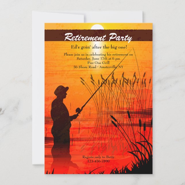 Fishing Serenity Invitation (Front)