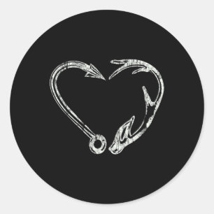 Fishing & Shed Hunter Antler Elk Deer hunting  Classic Round Sticker