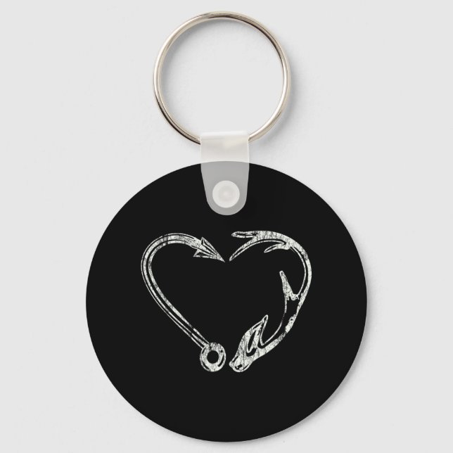 Fishing & Shed Hunter Antler Elk Deer hunting  Key Ring (Front)