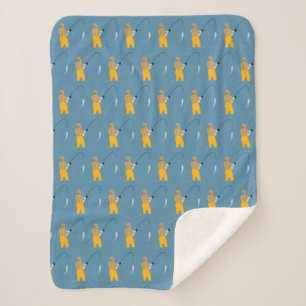 Fishing Sherpa Blanket