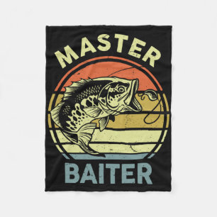 Fishing-shirt Dad Grandpa Master-byiter Funny Fleece Blanket