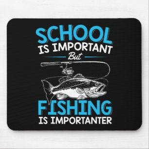Fishing Shirt Youth Boys Fish Lover Teen Boys Fish Mouse Mat