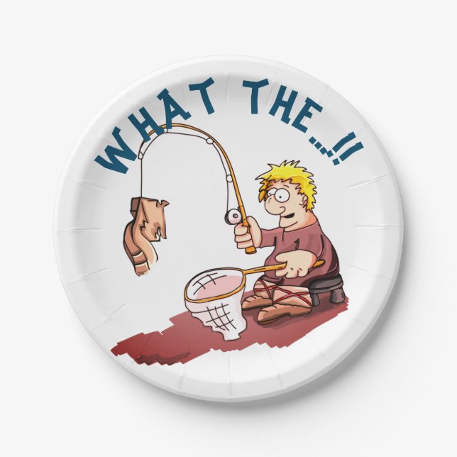 Fishing Shoe Surprise   Paper Plate (Front)