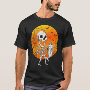 Fishing Skeleton Fisherman Halloween Men Women Fis T-Shirt