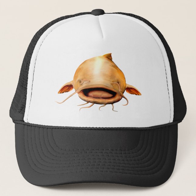 Fishing smile trucker hat (Front)