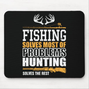 Fishing Solves Most Of My Problems Fishing Solves Mouse Mat