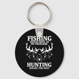 Fishing Solves Most Of My Problems Hunting The Res Key Ring