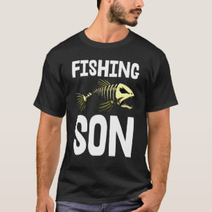 Fishing Son S Skeleton Fish Bone Tees Sharp Teeth