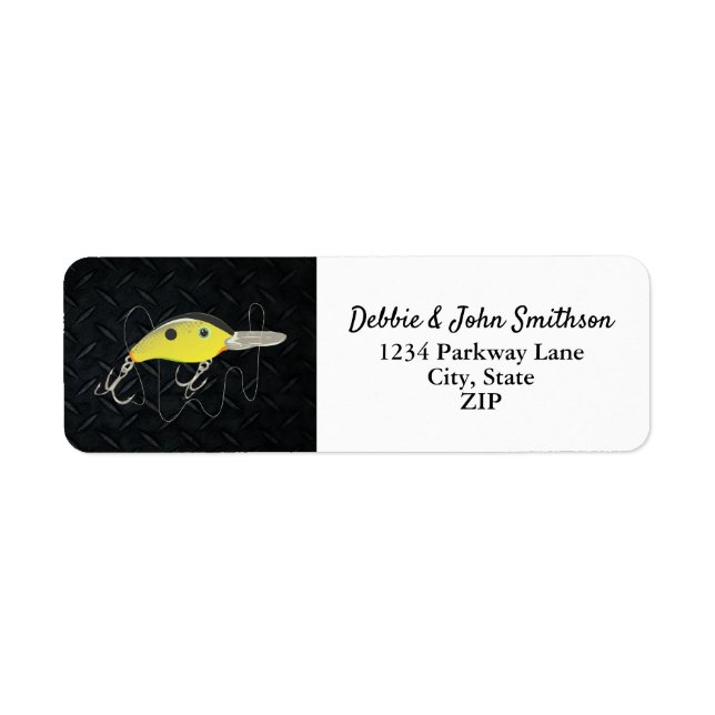 Fishing Sports Charter Crankbait Lure Address (Front)