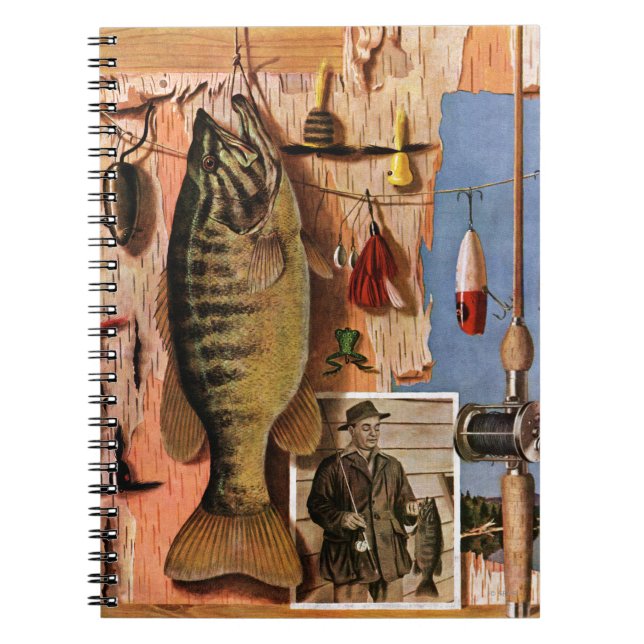 Fishing Still Life by John Atherton Notebook (Front)