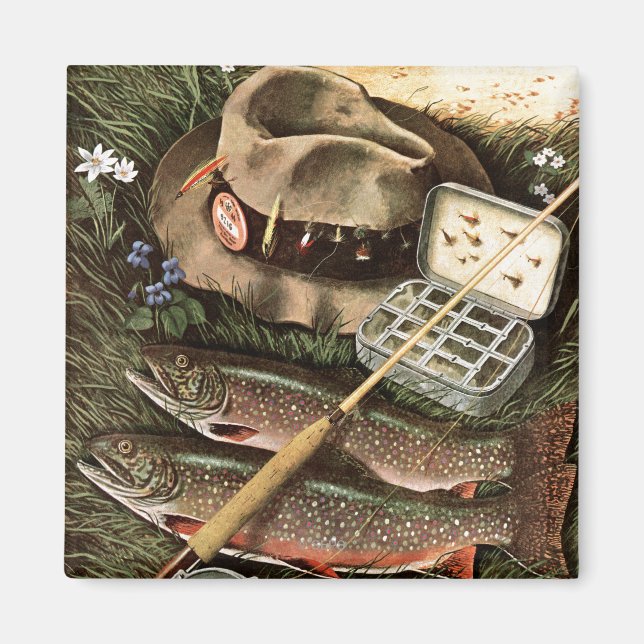 Fishing Still Life Magnet (Front)