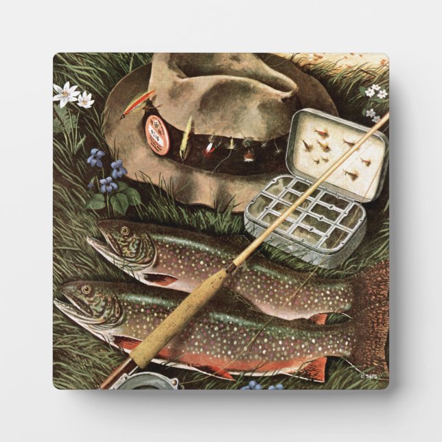Fishing Still Life Plaque (Front)