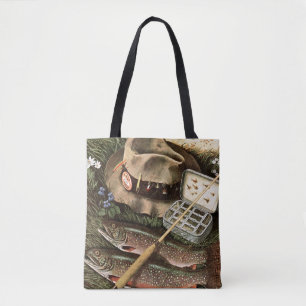 Fishing Still Life Tote Bag