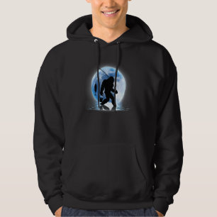 Fishing Stupid Blue Moon And Angler For Men  Cloth Hoodie