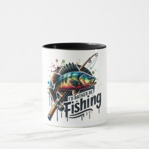 Fishing Sublimation/ I'd Rather Be Fishing Mug