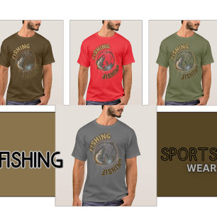 Fishing symbol tilted T-Shirt