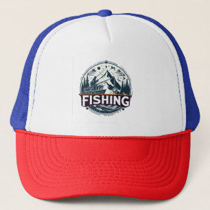 Fishing t shirt trucker hat