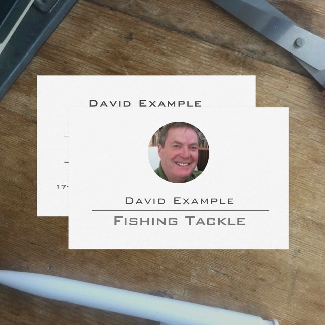 Fishing Tackle with Photograph Business Card (Creator Uploaded)