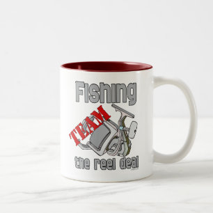 Fishing Team Fishing The Reel Deal Two-Tone Coffee Mug