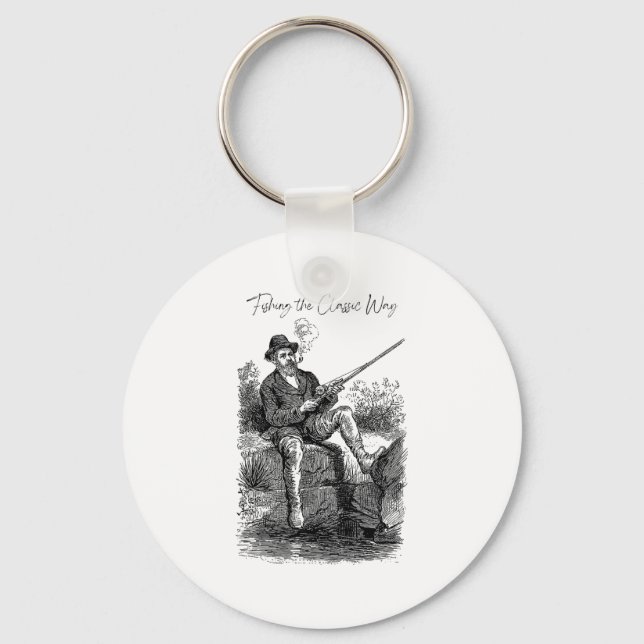 Fishing The Classic Way Key Ring (Front)