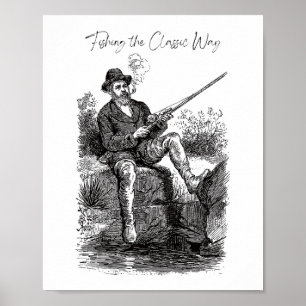Fishing The Classic Way Poster