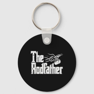 Fishing The Rodfather Funny Parody Dad Grandpa Pap Key Ring
