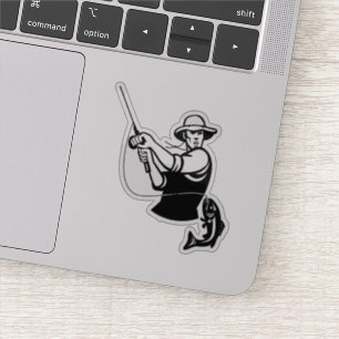 Fishing Theme Action Decal Stickers